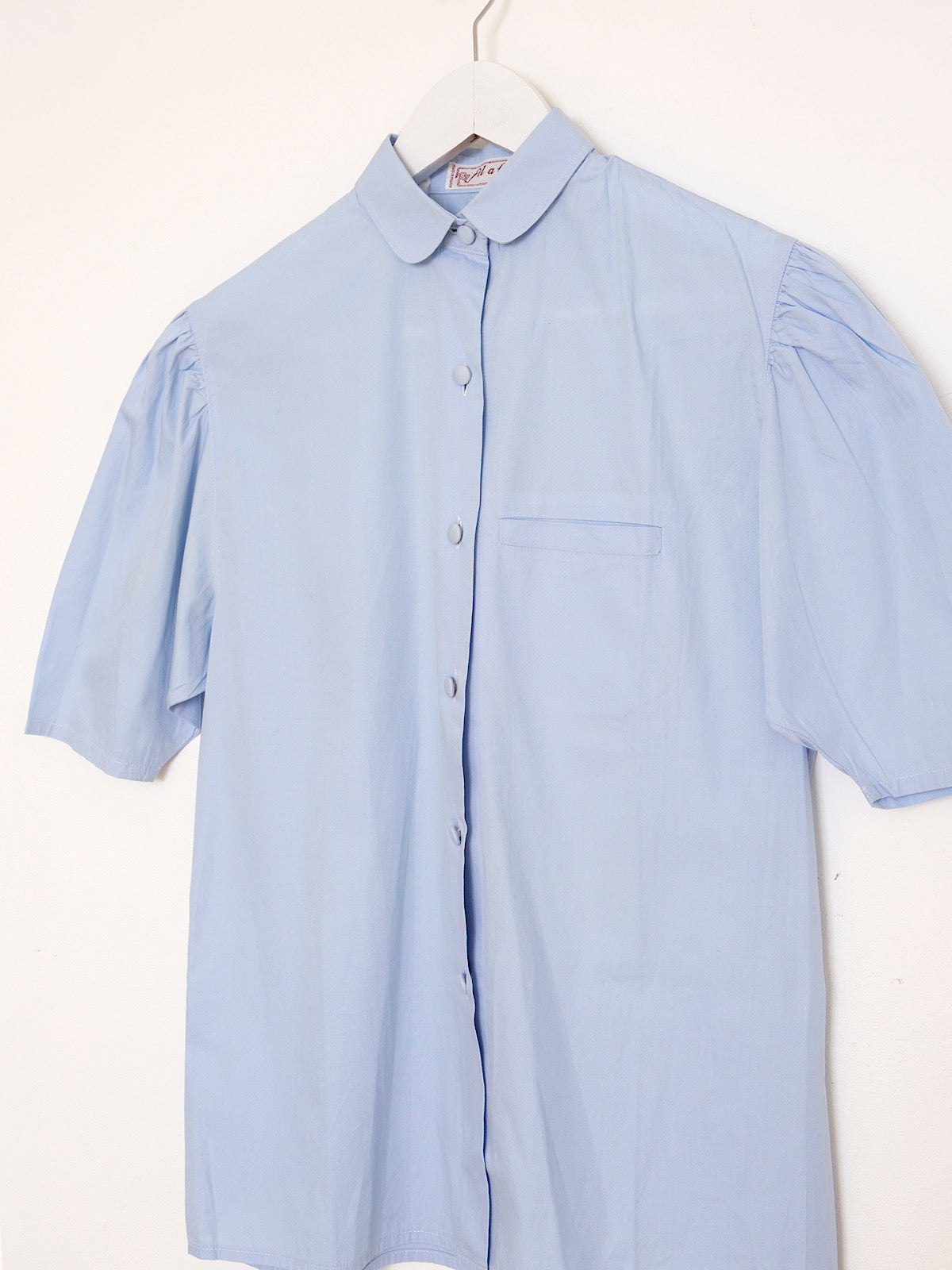 Vintage blue peter pan collar shirt