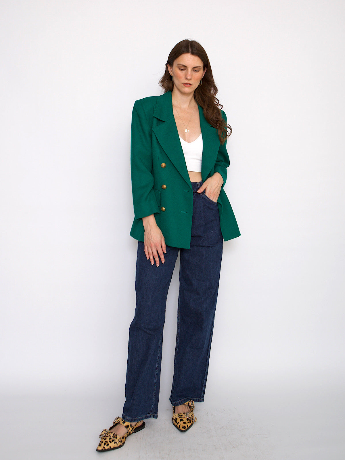 Vintage Yves Saint Laurent Variation double breasted blazer