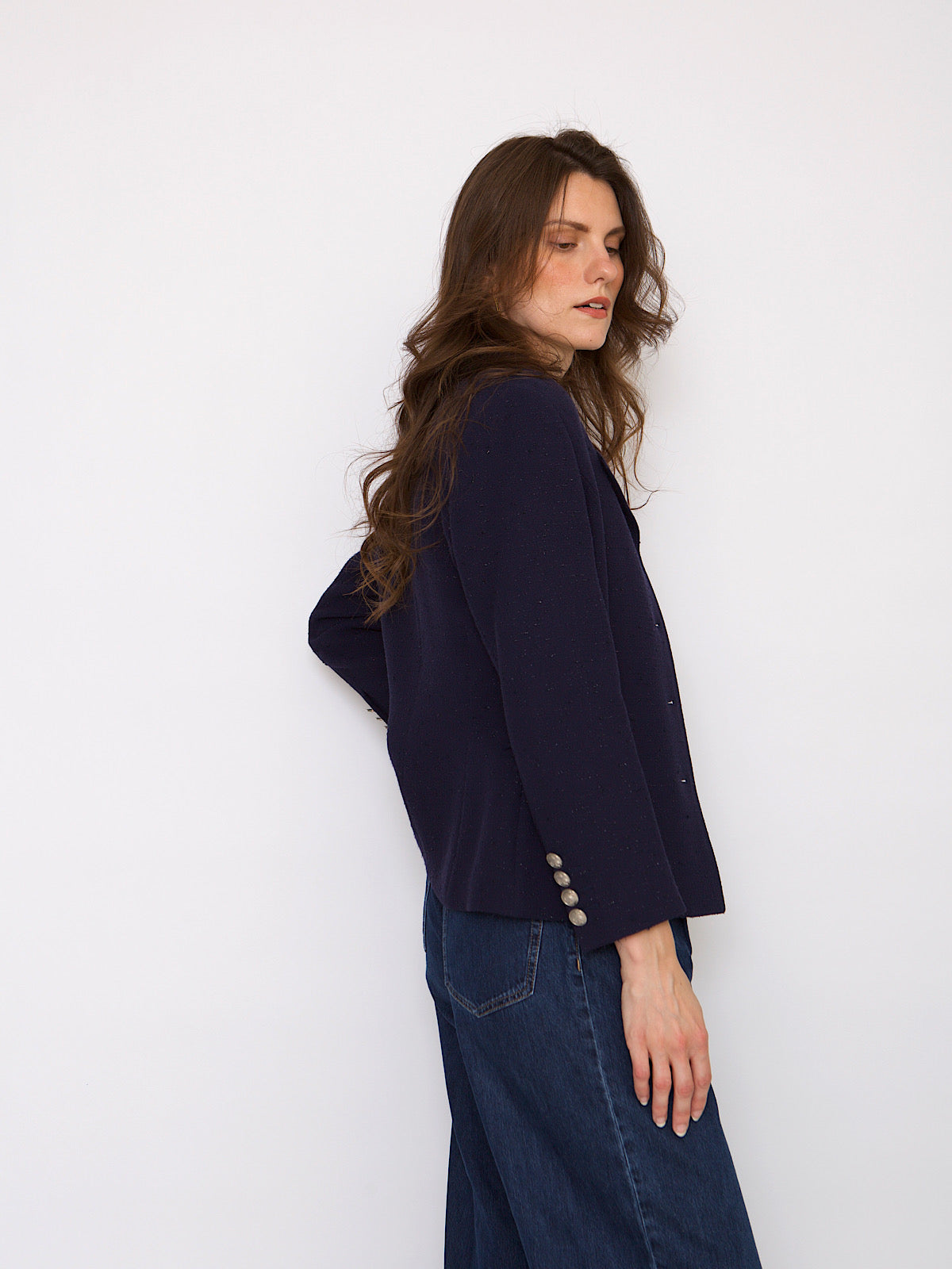 Vintage classic blue Escada blazer