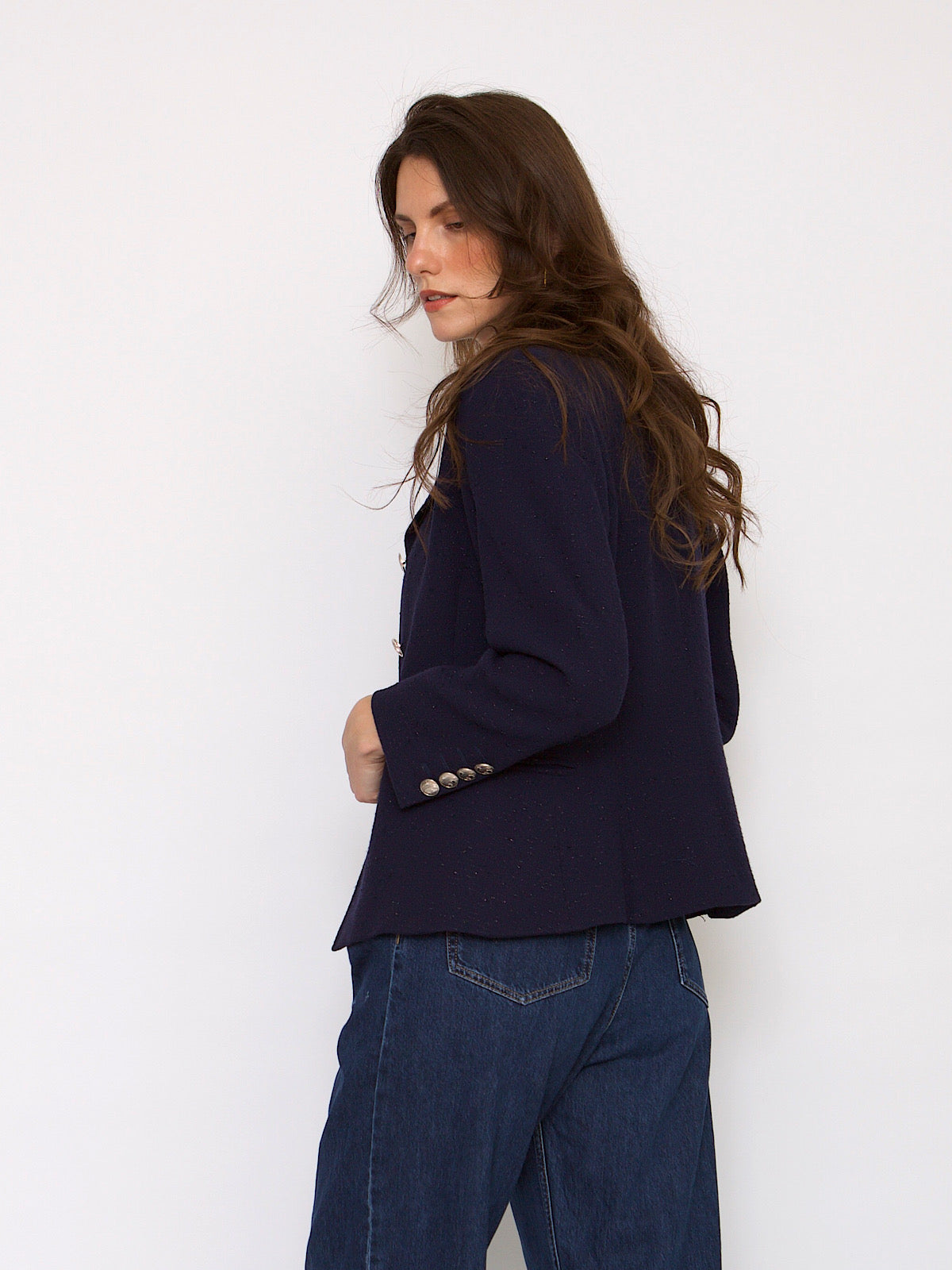 Vintage classic blue Escada blazer