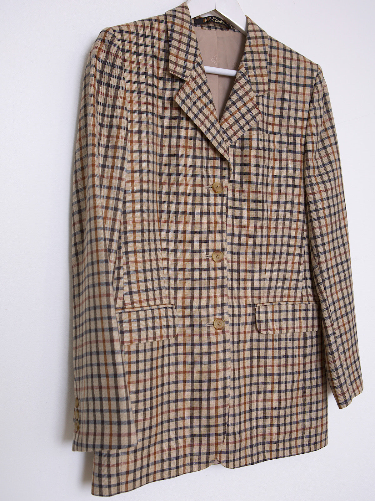 LUXURY BRITISH DAKS BLAZER CLASSIC TARTAN WOOL & SILK