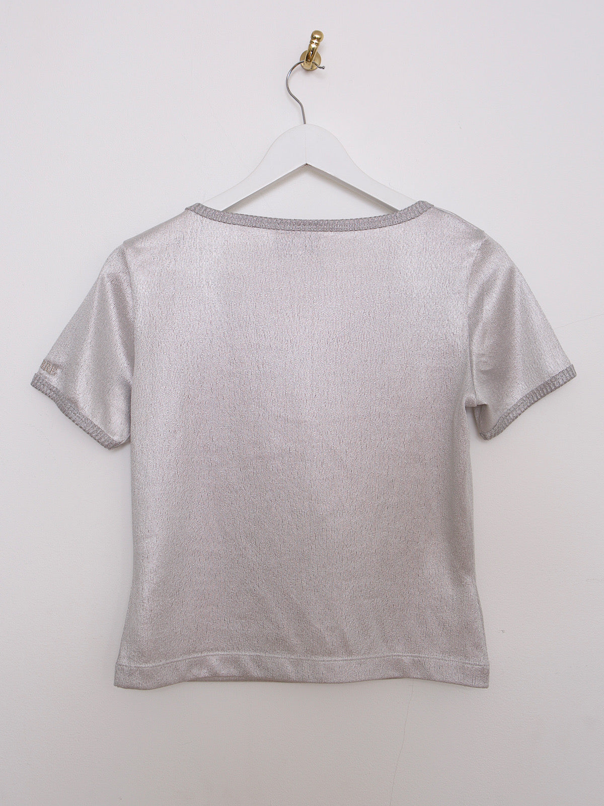 90S VINTAGE GIANFRANCO FERRÉ JEANS SILVER TOP