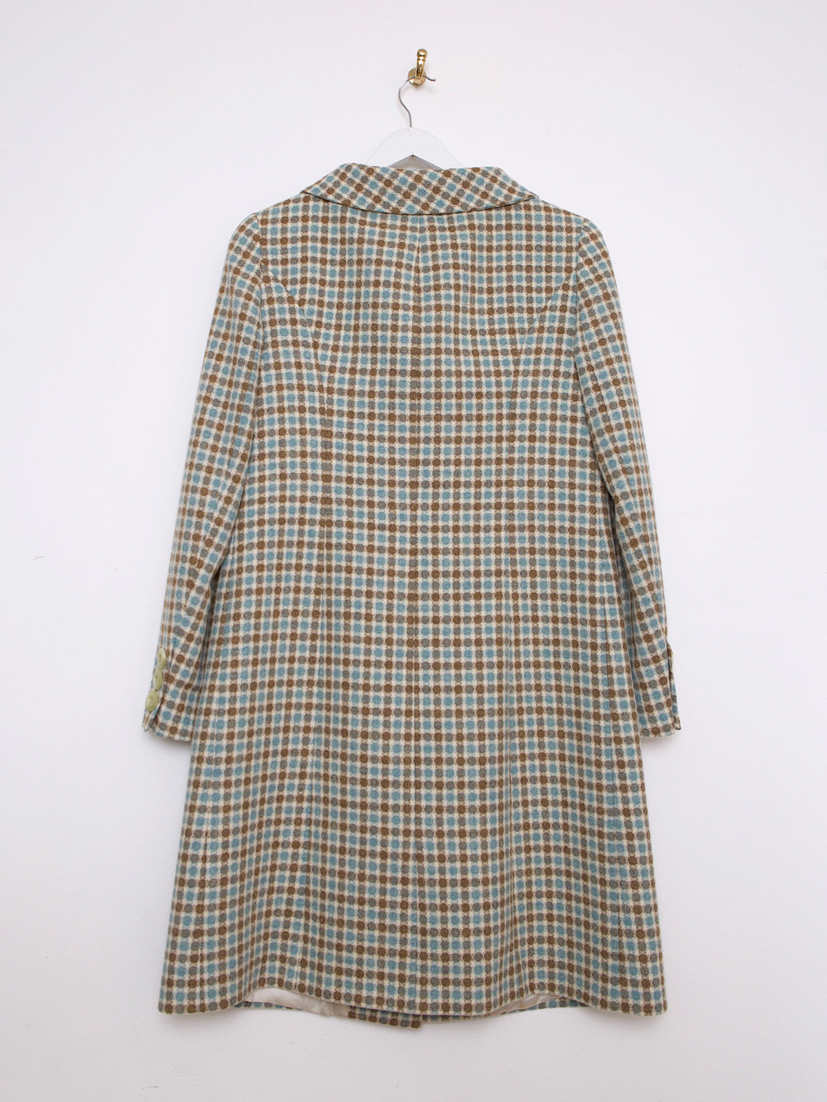 VINTAGE LIGHT WOOL COAT PETER PAN COLLAR