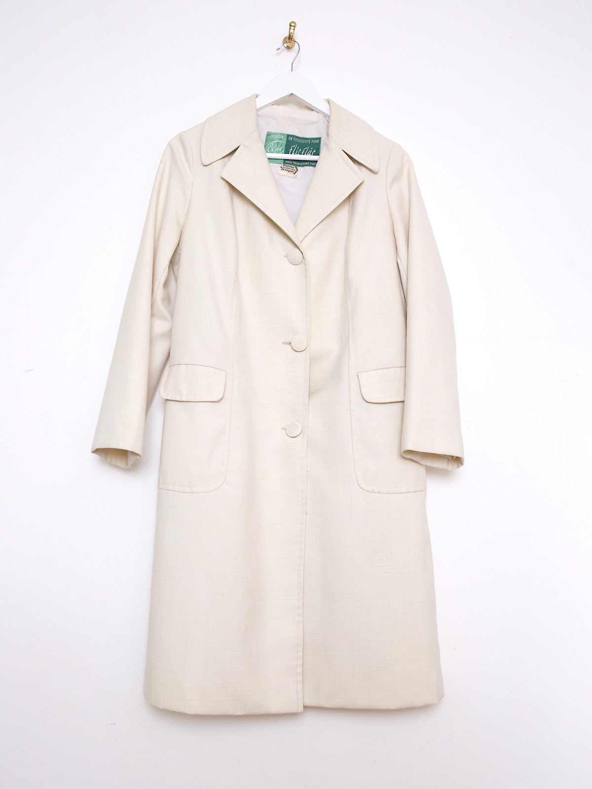 60S VINTAGE CREAM SMART COAT