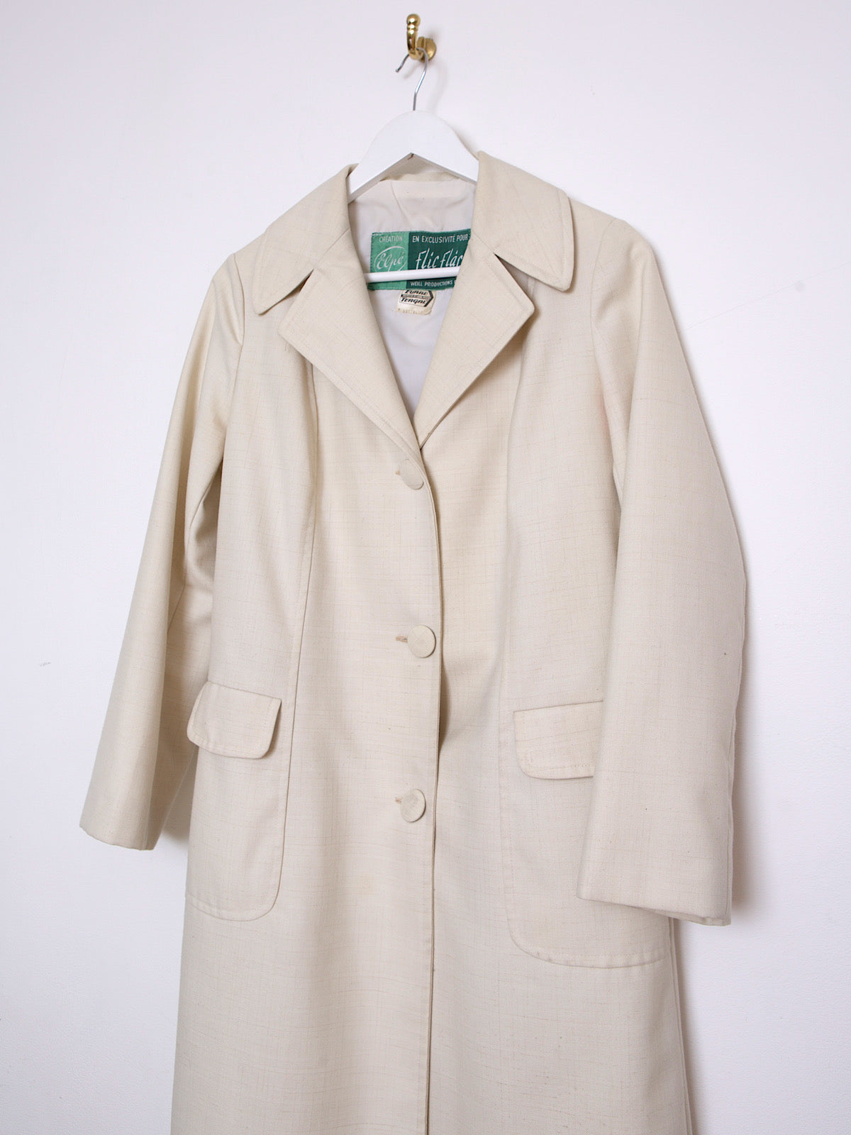 60S VINTAGE CREAM SMART COAT