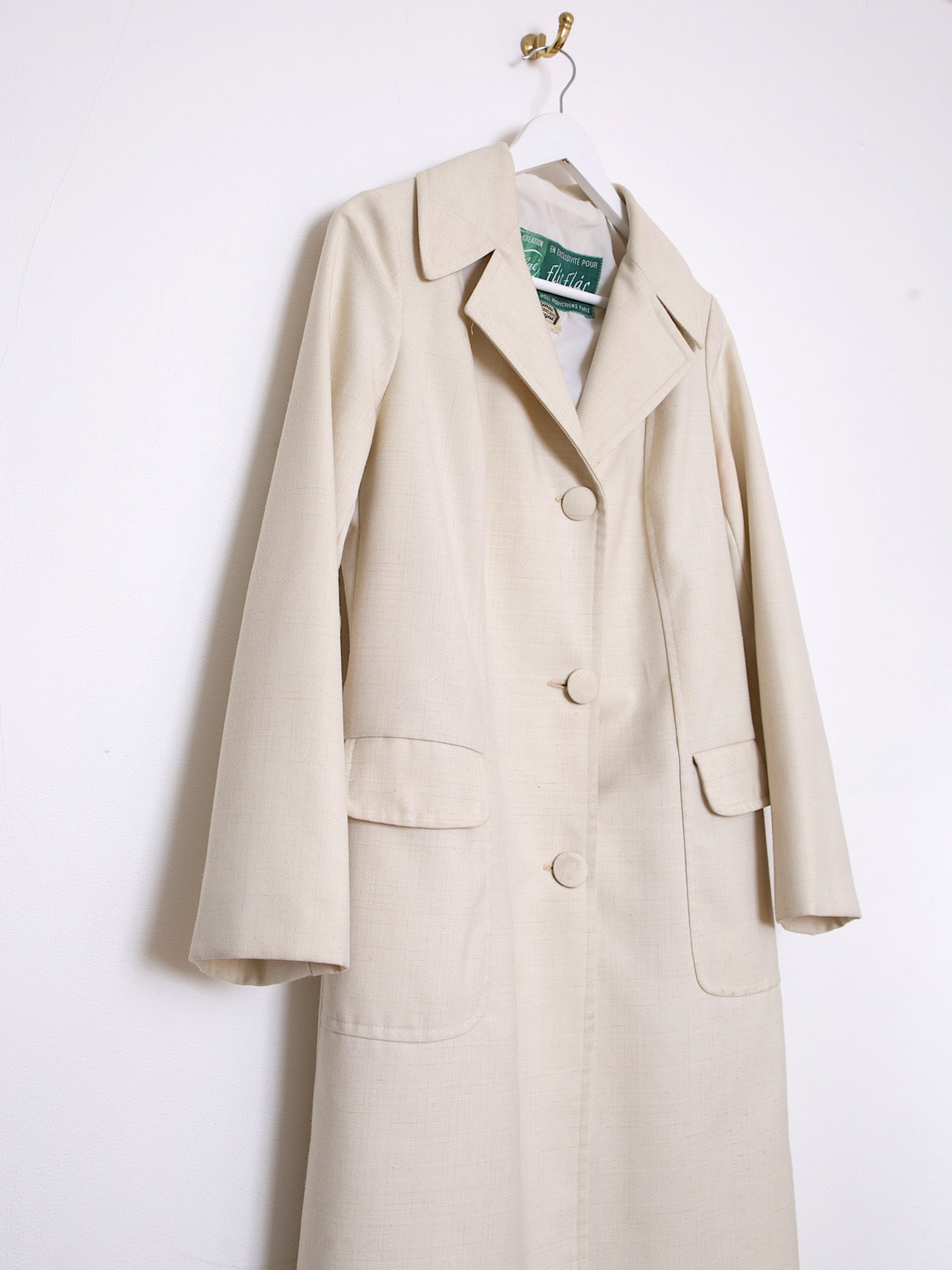 60S VINTAGE CREAM SMART COAT