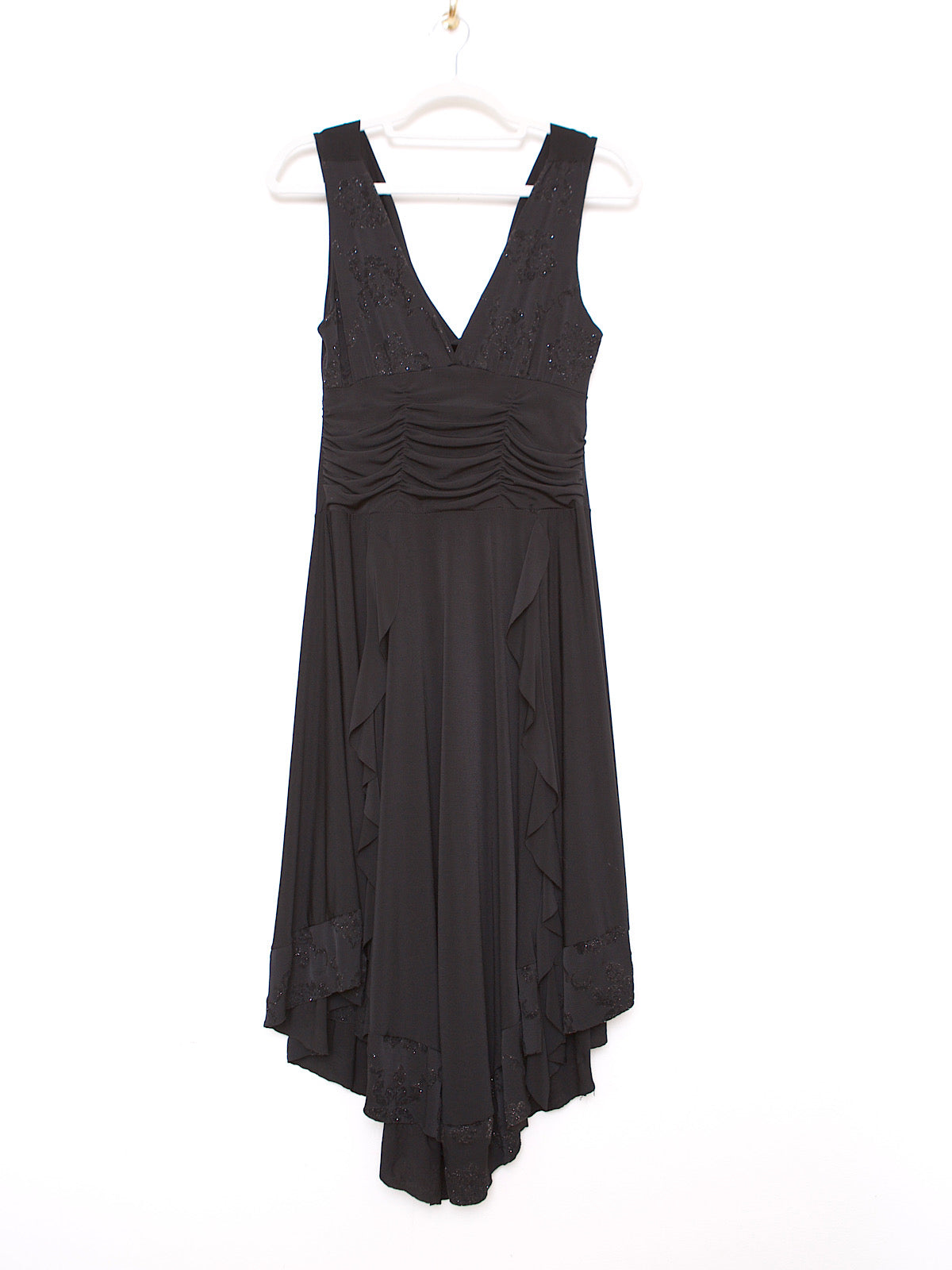 Y2K BLACK PARTY SLIP DRESS LAYERED