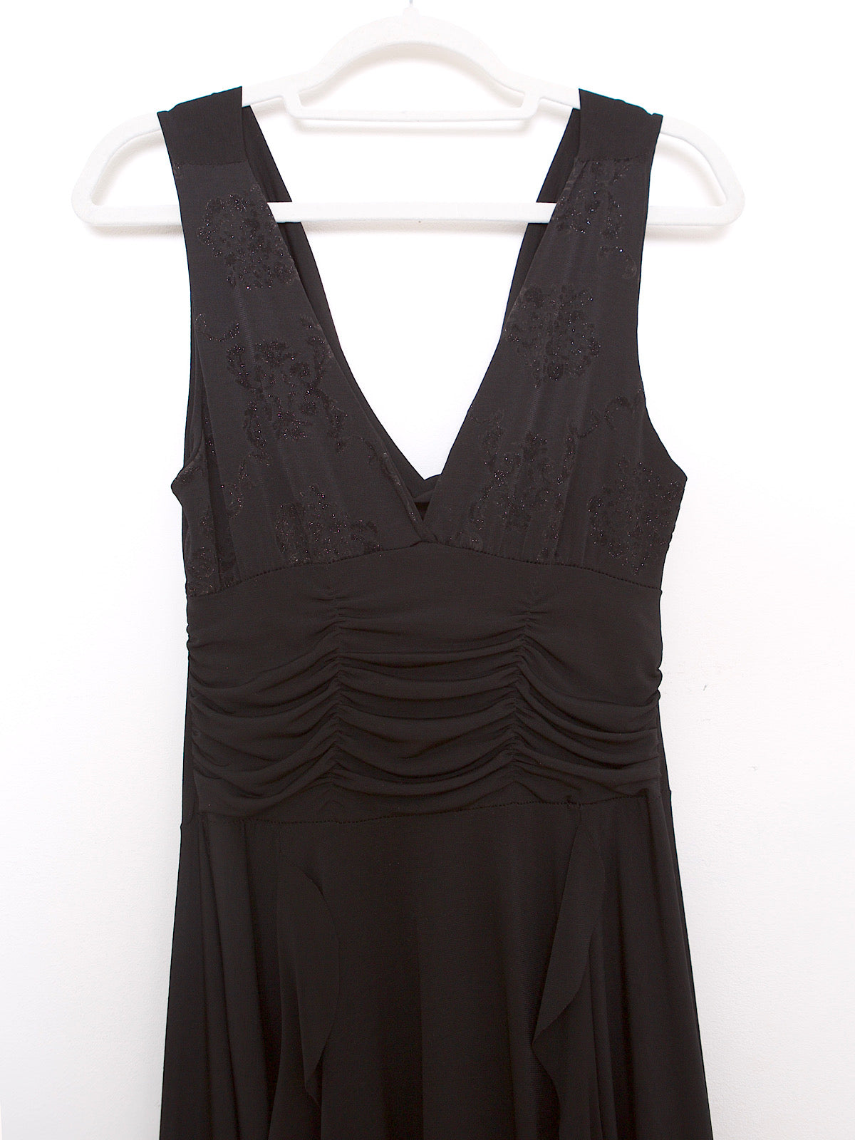 Y2K BLACK PARTY SLIP DRESS LAYERED