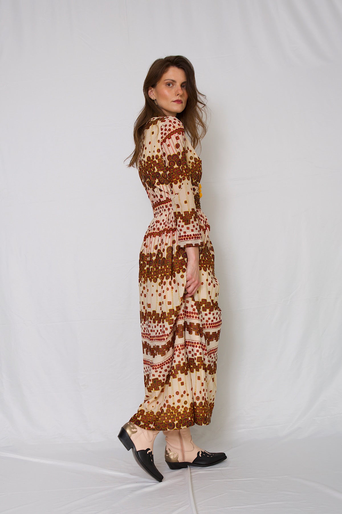 Vintage 70s bohemian maxi dress