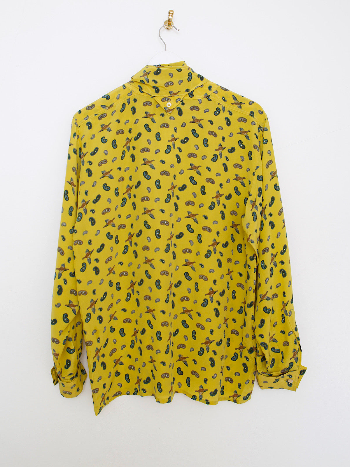 Vintage Escada pure silk shirt with scarf