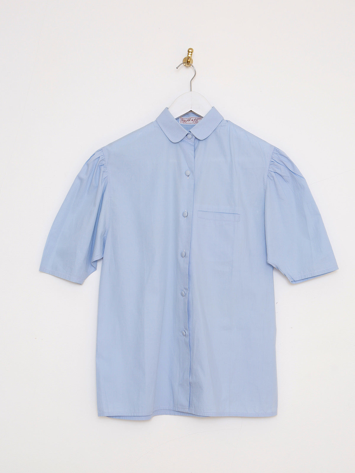 Vintage blue peter pan collar shirt