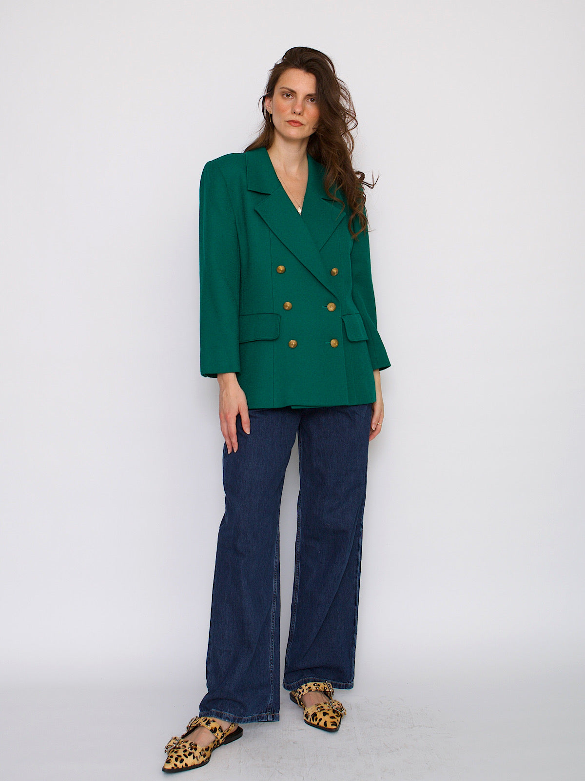 Vintage Yves Saint Laurent Variation double breasted blazer