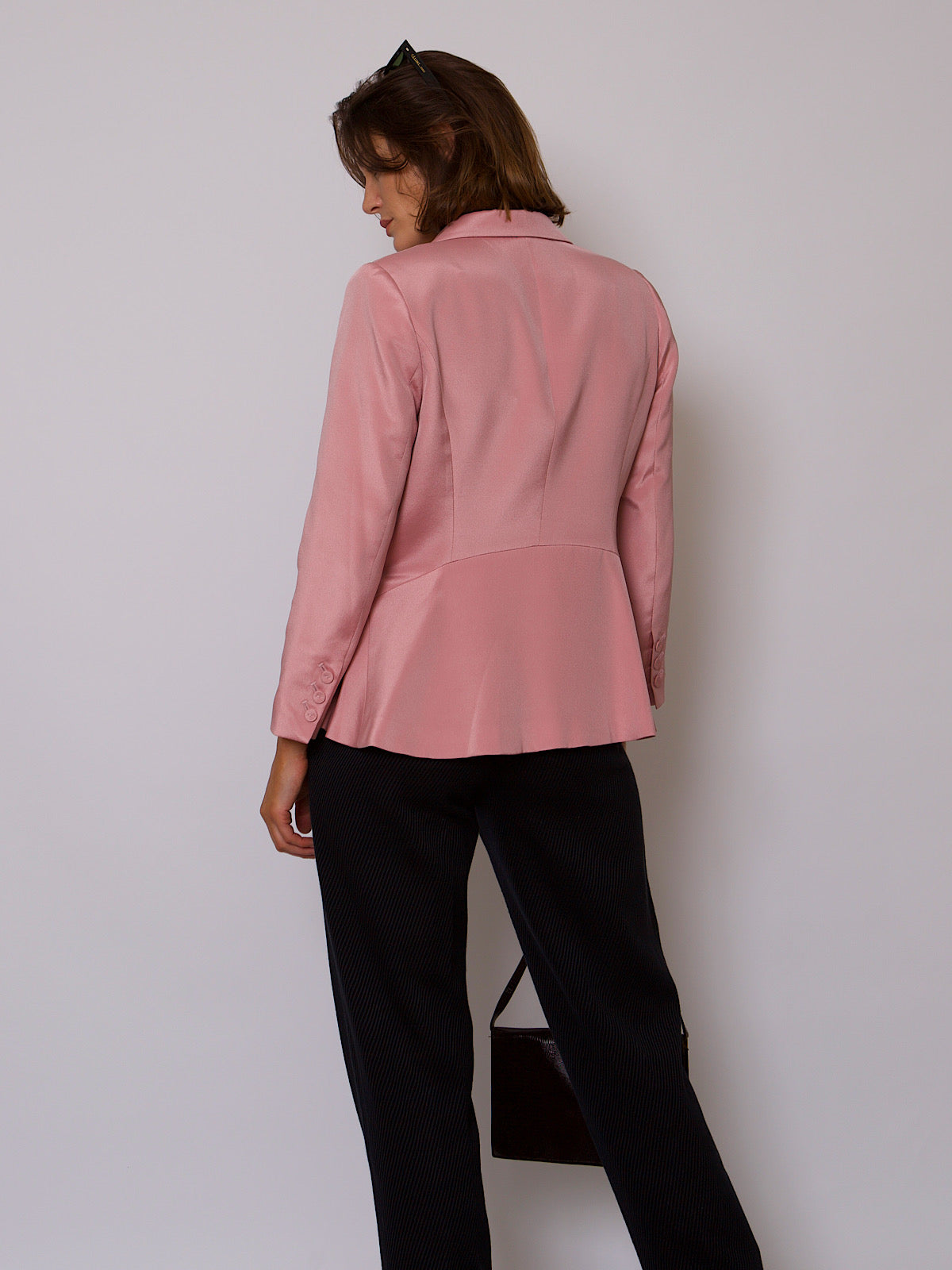 00s VINTAGE CHRISTIAN DIOR CROPPED BLAZER PURE SILK