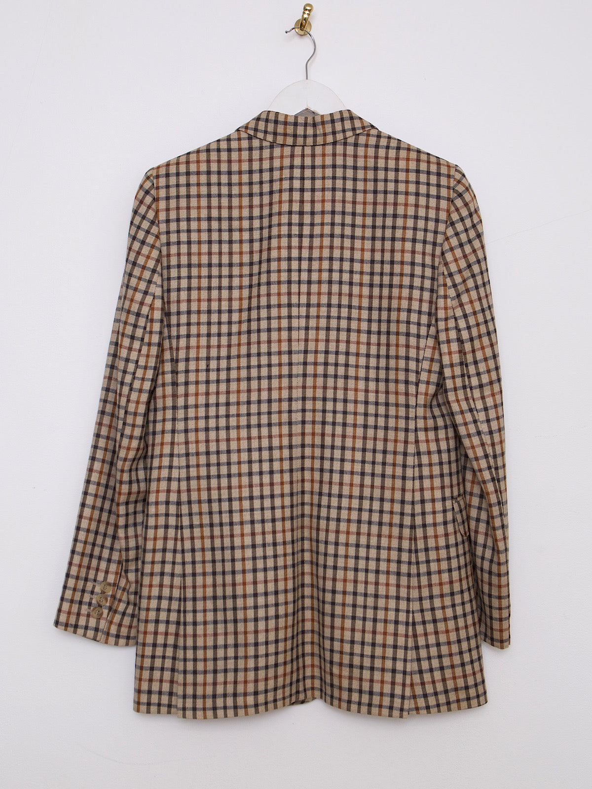 LUXURY BRITISH DAKS BLAZER CLASSIC TARTAN WOOL & SILK