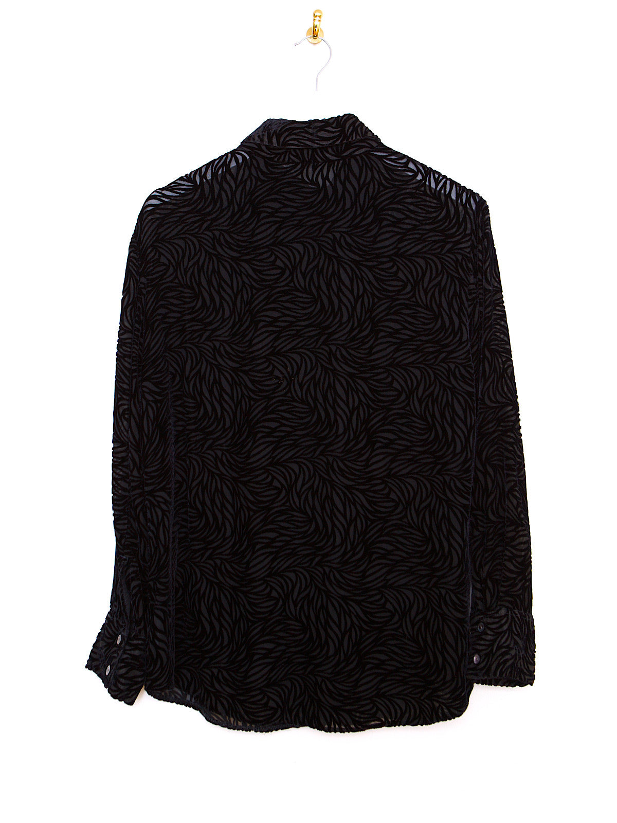 VINTAGE BLACK SHEER EVENING SHIRT