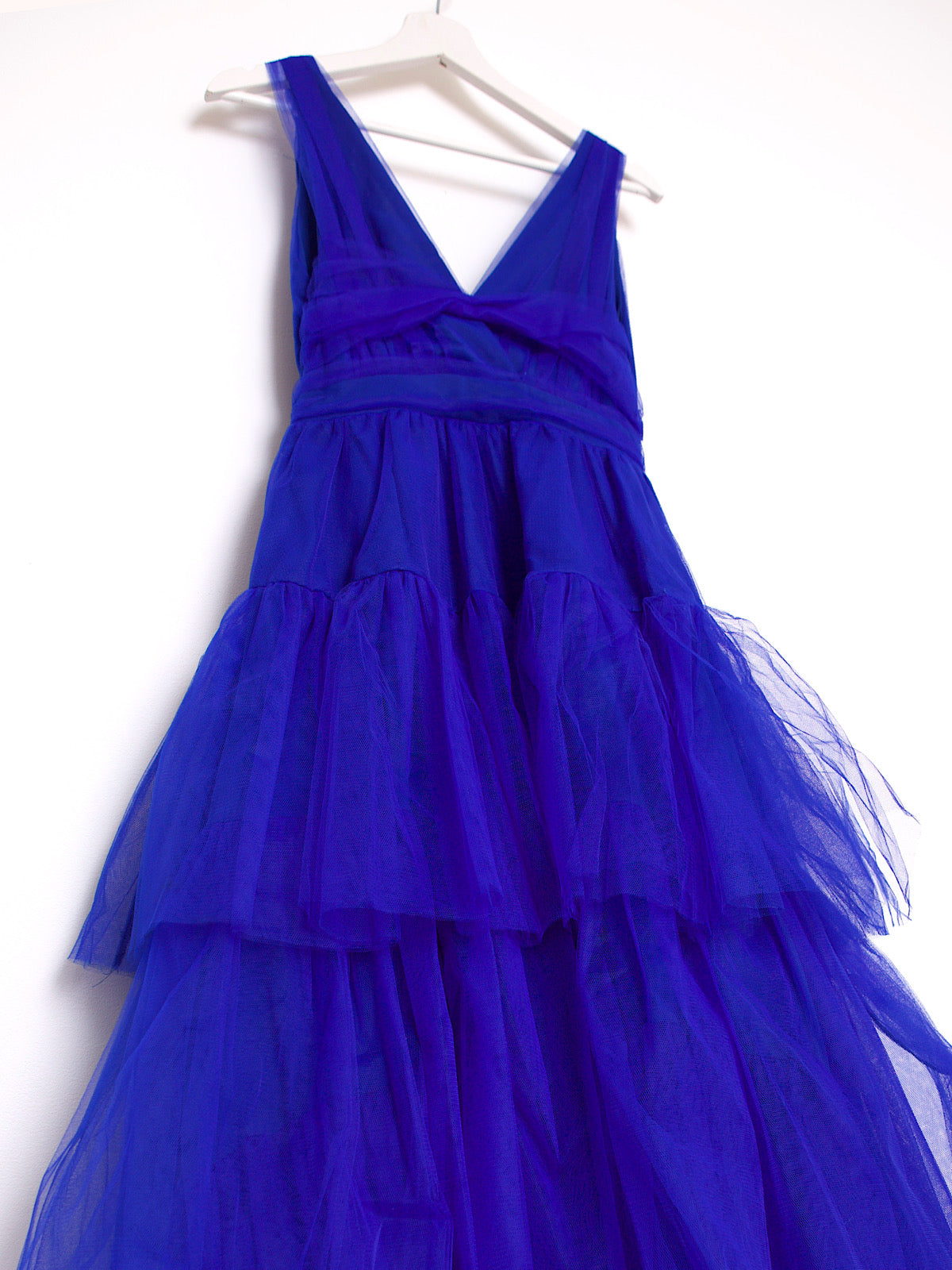 Y2K VINTAGE BRIGHT BLUE TULLE PARTY DRESS