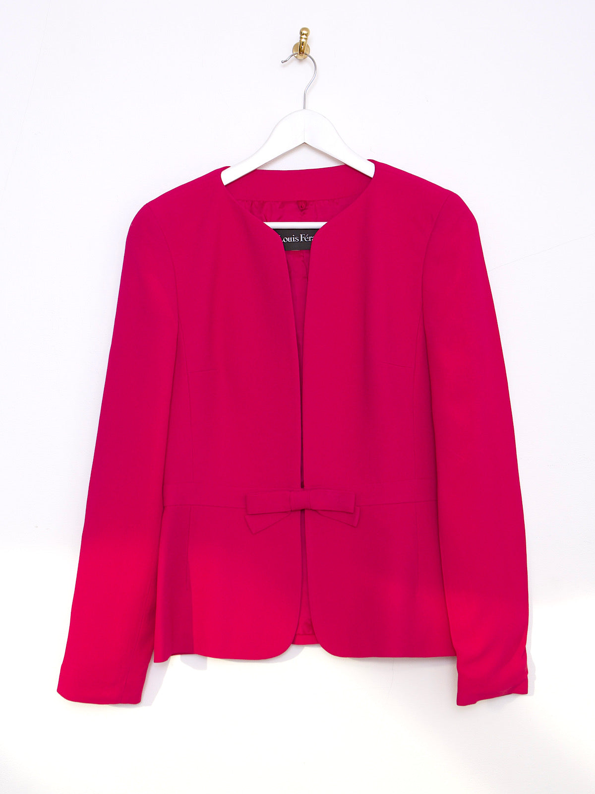 LOUIS FERAUD PINK BLAZER WITH FRONT BOW