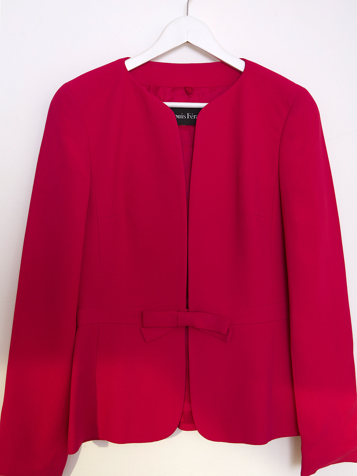 LOUIS FERAUD PINK BLAZER WITH FRONT BOW