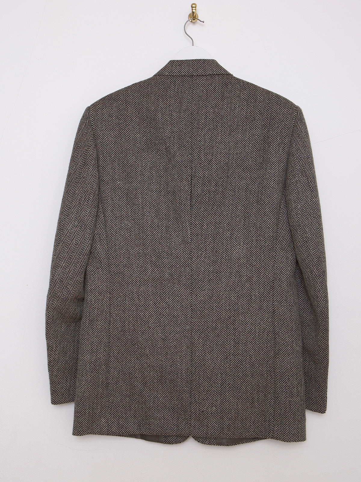 PURE VIRGIN WOOL HERRINGBONE BLAZER JACKET