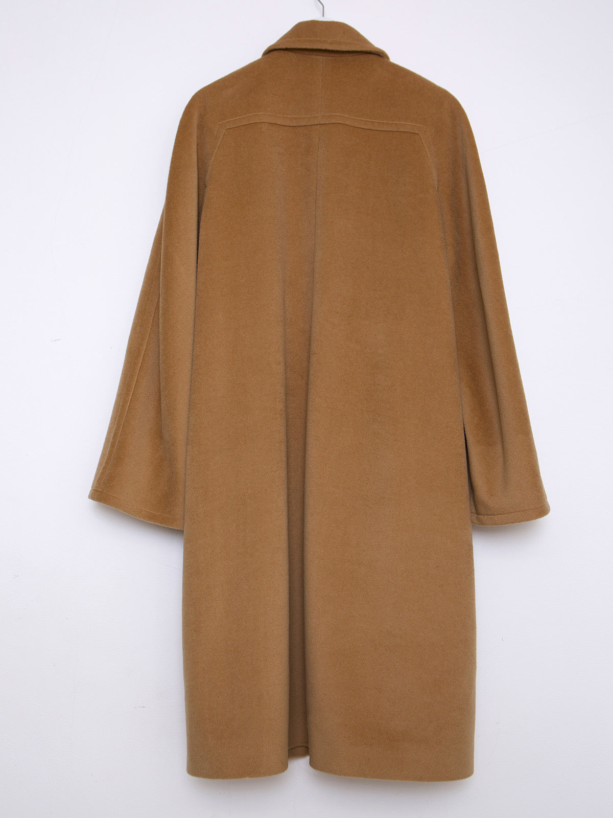 VINTAGE LAMB WOOL CAMEL COAT SINGLE BREASTED