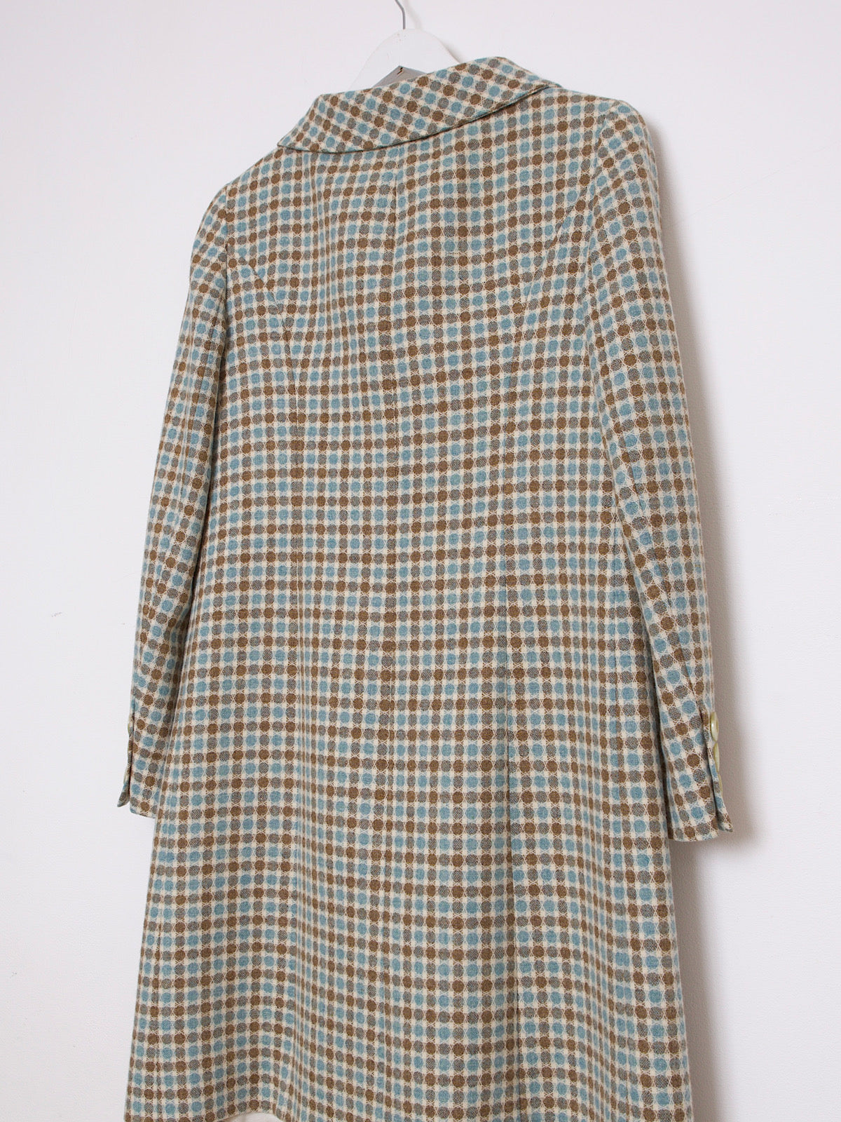 VINTAGE LIGHT WOOL COAT PETER PAN COLLAR