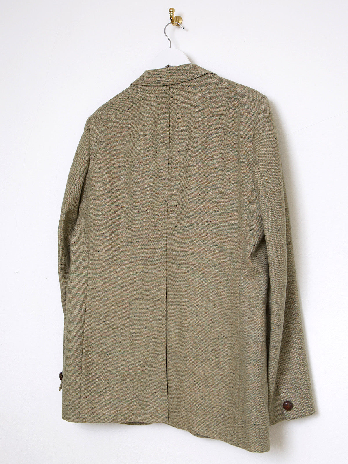 VINTAGE LIGHT GREEN WOOL BLAZER  LARGE FRONT POCKETS